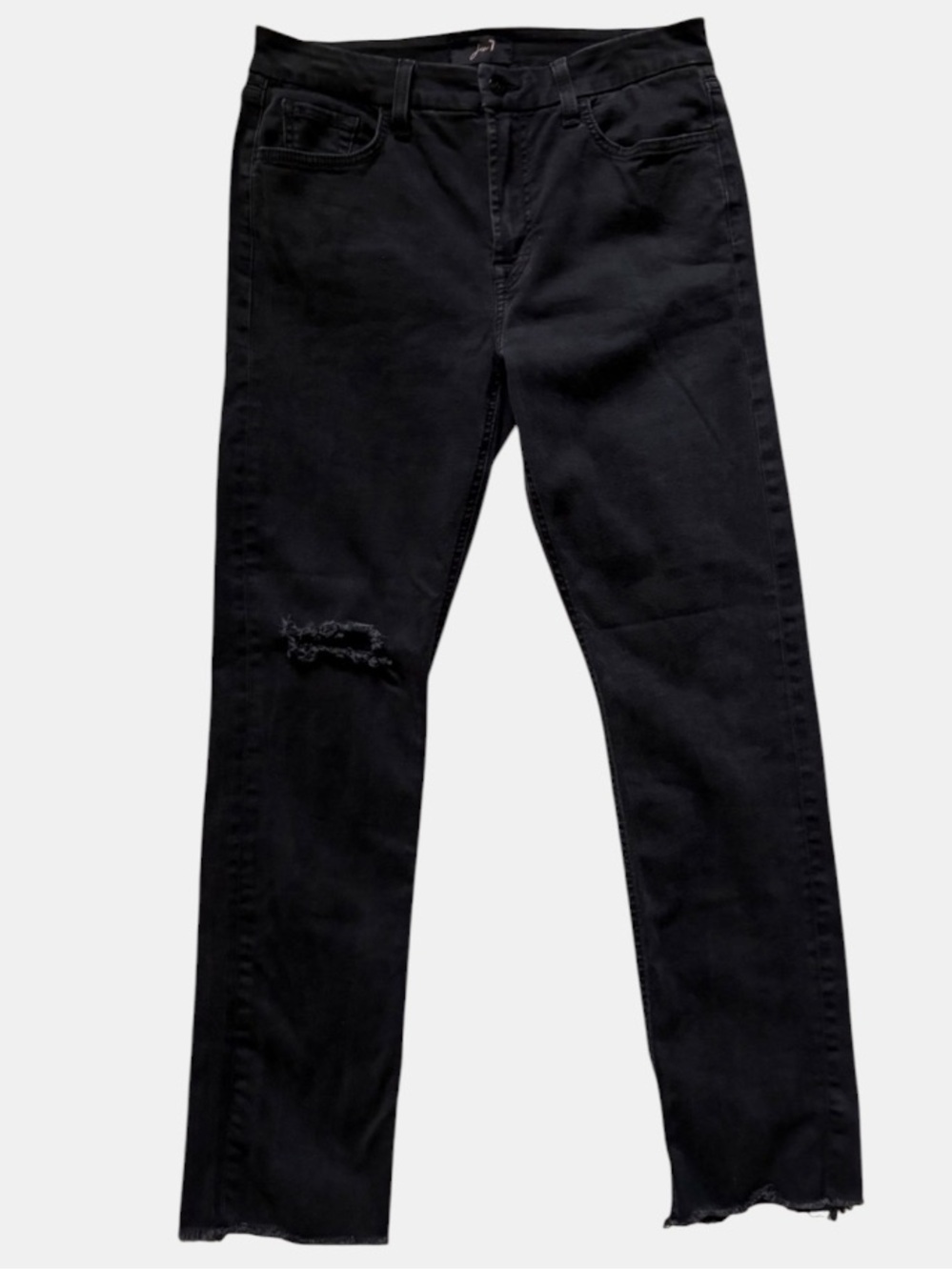 Jen7 By 7 For All Man Kind Women’s Slim Straight Jeans Size 10 Black